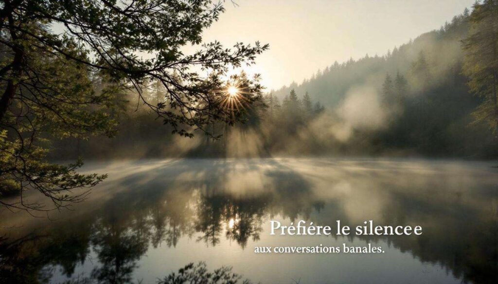 Préférer le silence aux conversations banales : selon une étude, cela révèle ces 8 caractéristiques
