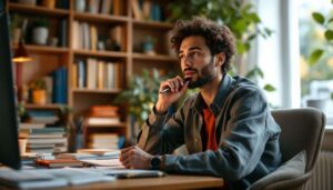 Selon la psychologie, mâcher un stylo en réfléchissant active un circuit moteur lié à la pensée